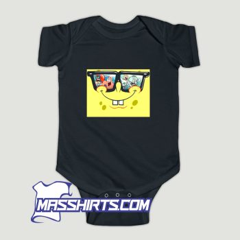 SpongeBob Sunglasses Face Baby Onesie