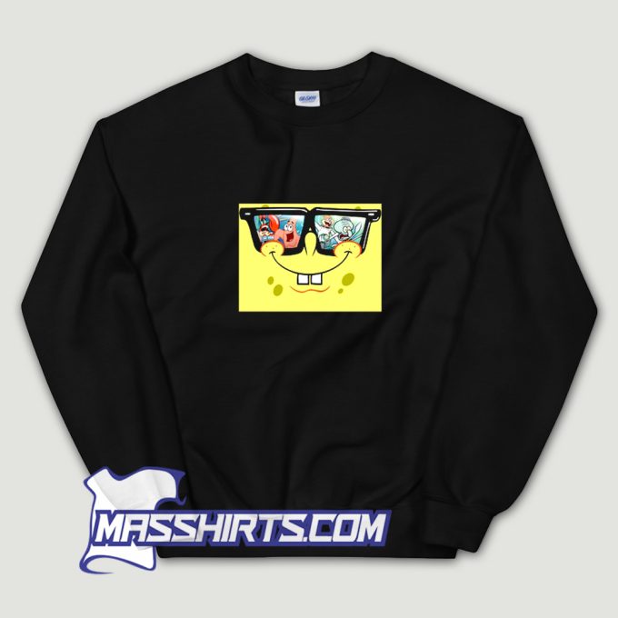 SpongeBob Sunglasses Face Sweatshirt