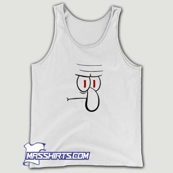 Squidward Big Face Tank Top