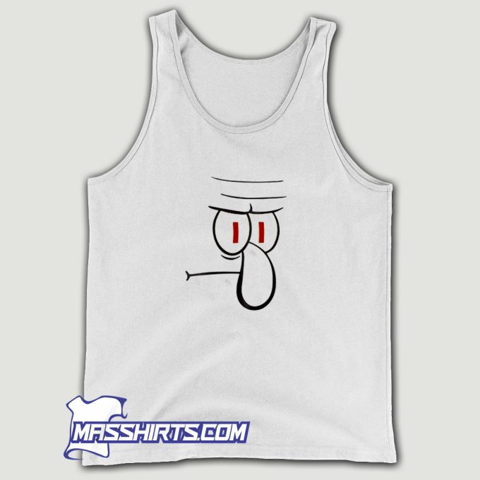 Squidward Big Face Tank Top