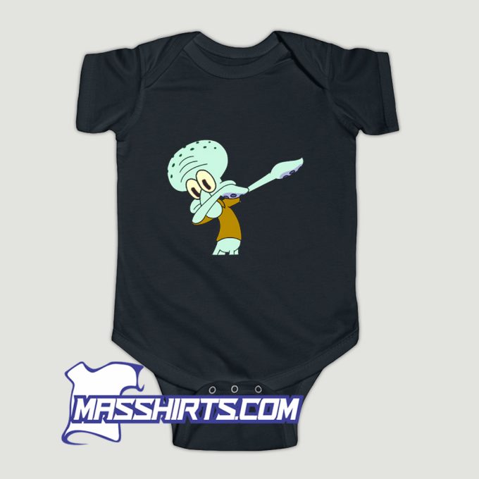 Squidward Dab En On Em Baby Onesie