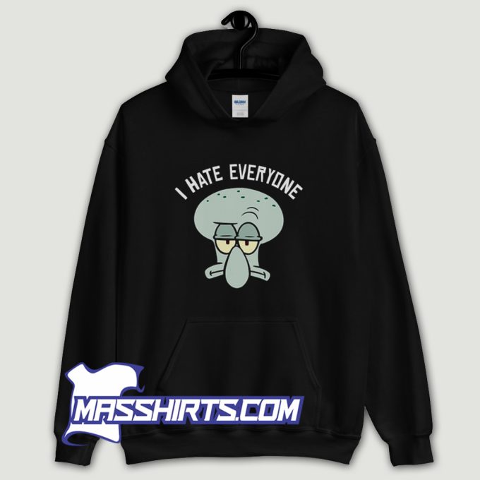 Squidward I Hate Everyone Hoodie Streetwear