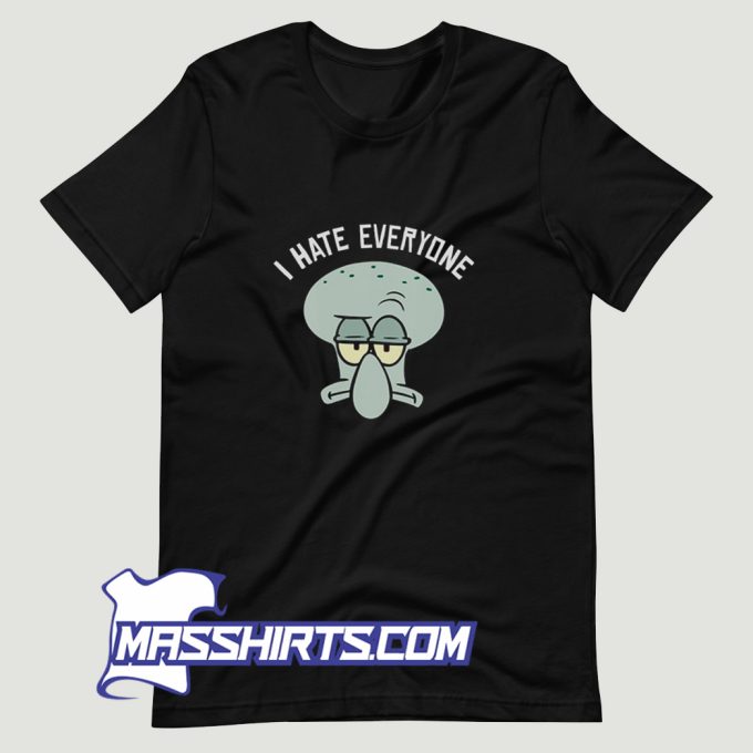 Squidward I Hate Everyone T Shirt Design