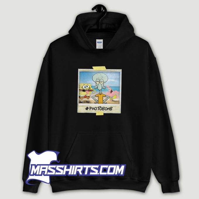 Squidward Photobomb Polaroid Hoodie Streetwear