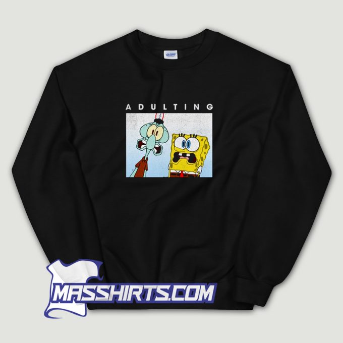 Squidward Scared Of Adulting Sweatshirt