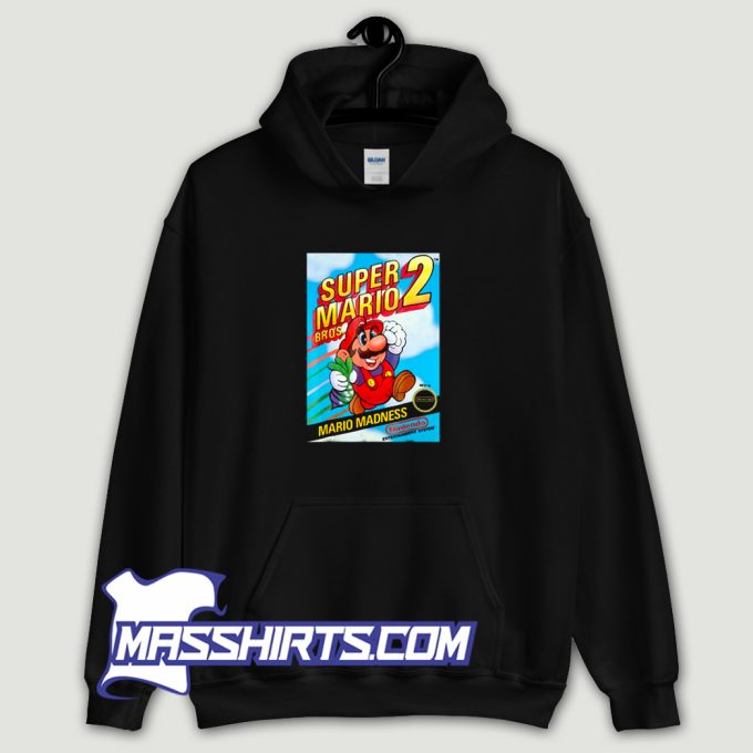 Super Mario Bros 2 Retro Box Art Hoodie Streetwear