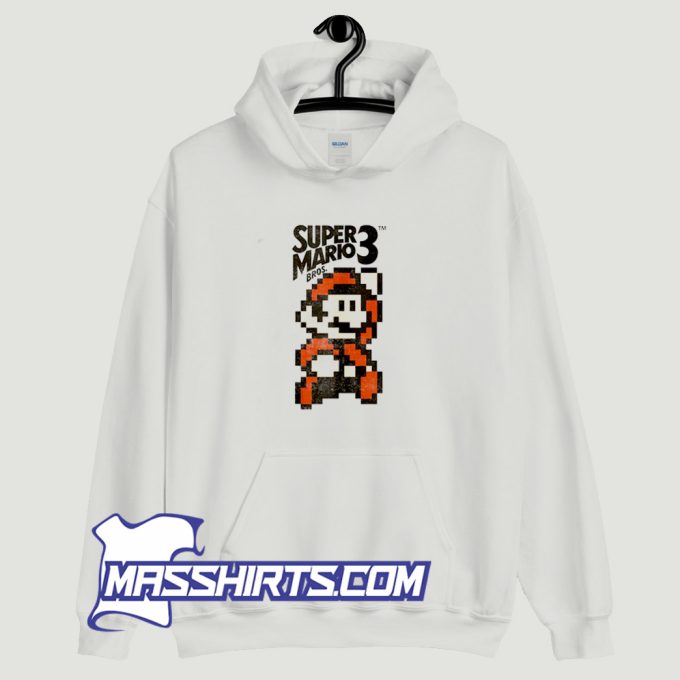 Super Mario Bros 3 Pixel Mario Hoodie Streetwear