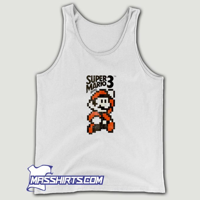 Super Mario Bros 3 Pixel Mario Tank Top