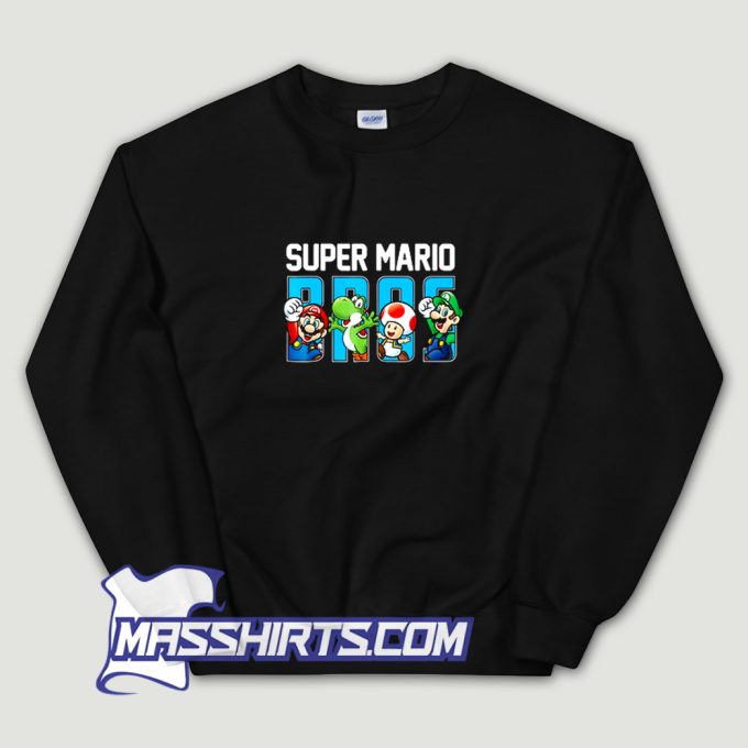 Super Mario Bros Characters Sweatshirt