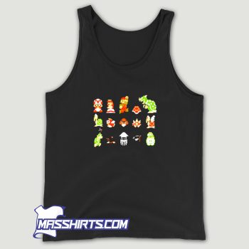 Super Mario Bros Retro 8 Bit Character Tank Top