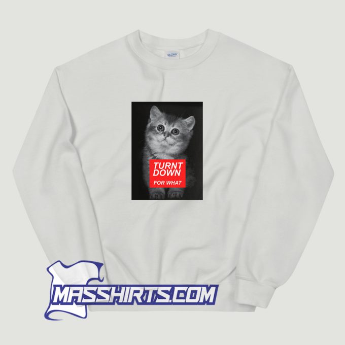 Trunt Down For What Cat Sweatshirt