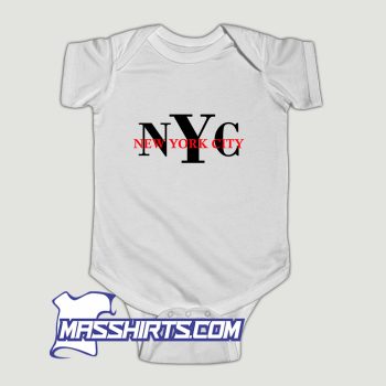 Vintage 90s New York City NYC Baby Onesie