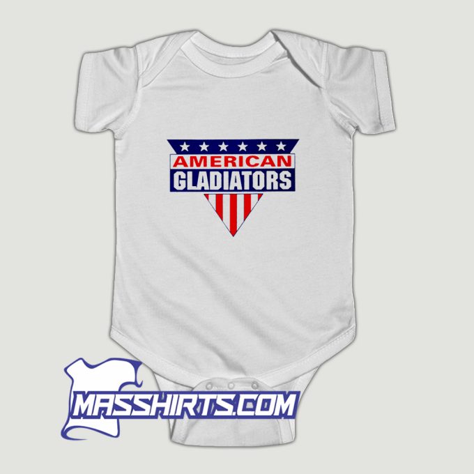 Classic American Gladiators Baby Onesie