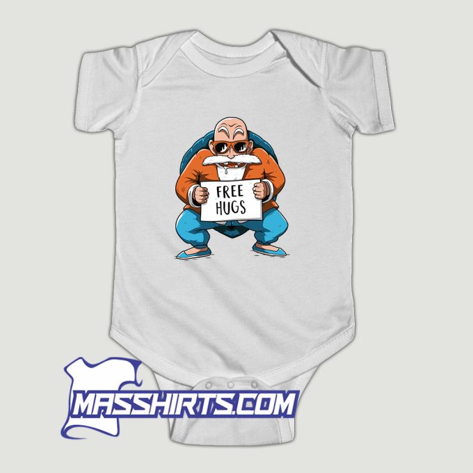 Free Hugs Master Roshi Baby Onesie