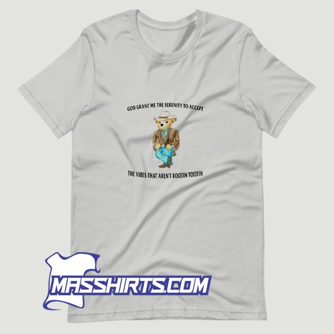 Funny Serenity Bear T Shirt Design