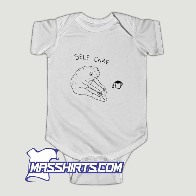 Self Care Frog Baby Onesie