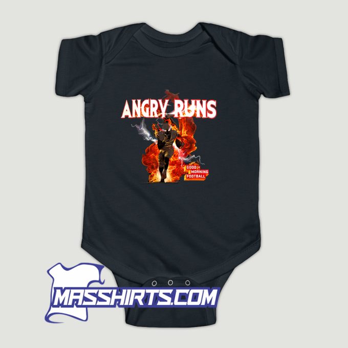 Vintage Angry Runs Baby Onesie