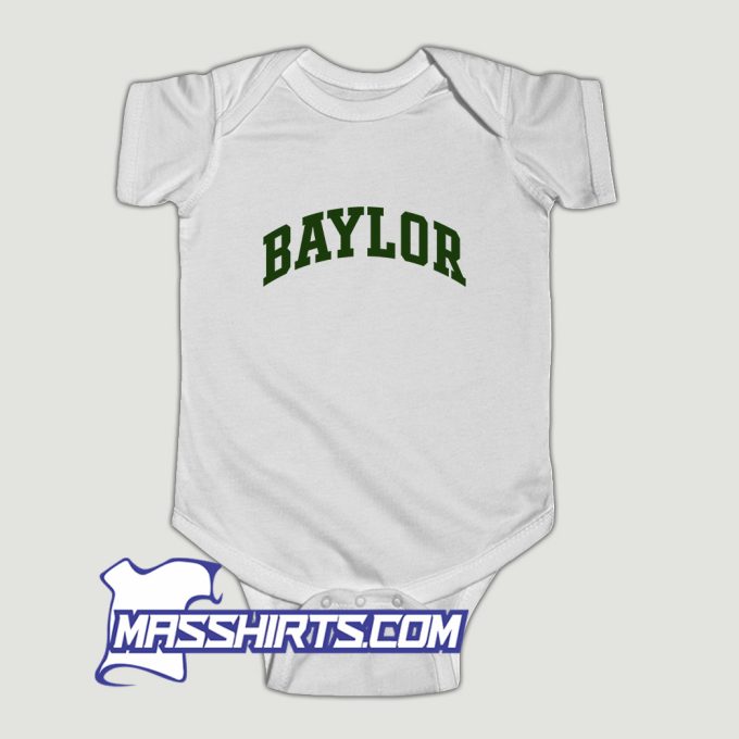 Awesome Baylor Logo Baby Onesie