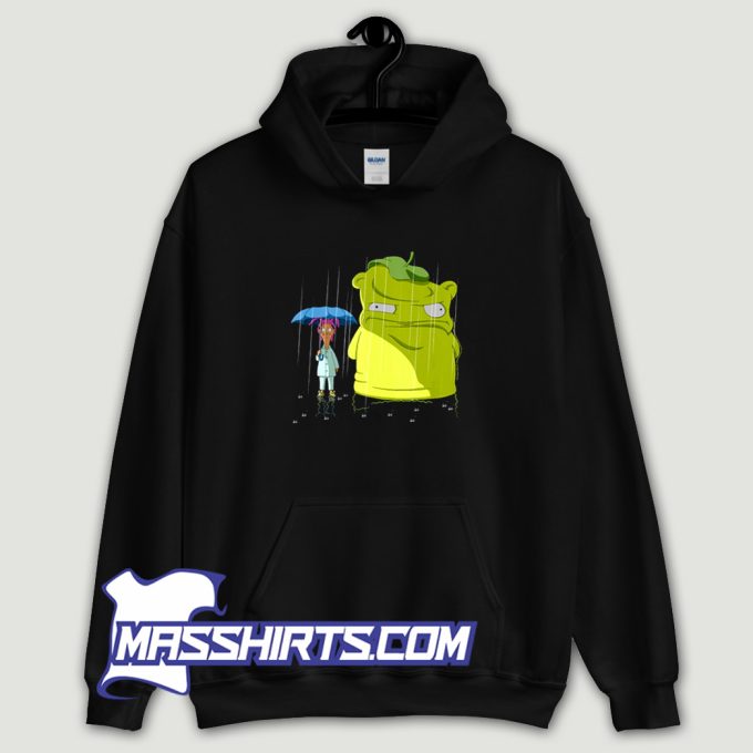 Bobs Burgers Louise & Kuchi Kopi Rain Hoodie Streetwear