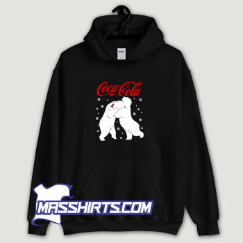 Coca Cola Polar Bear Hug Snowflakes Hoodie Streetwear