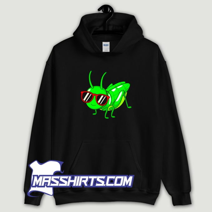 Grasshopper Wearing Eyeglasses Hoodie Streetwear