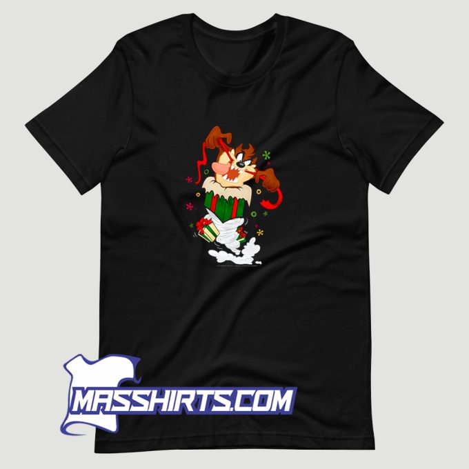 Looney Tunes Christmas Taz T Shirt Design