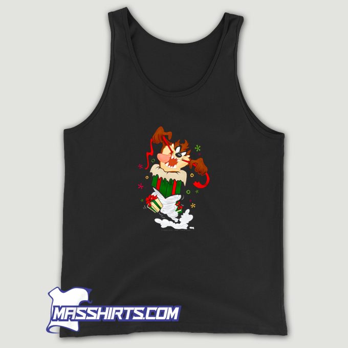 Looney Tunes Christmas Taz Tank Top