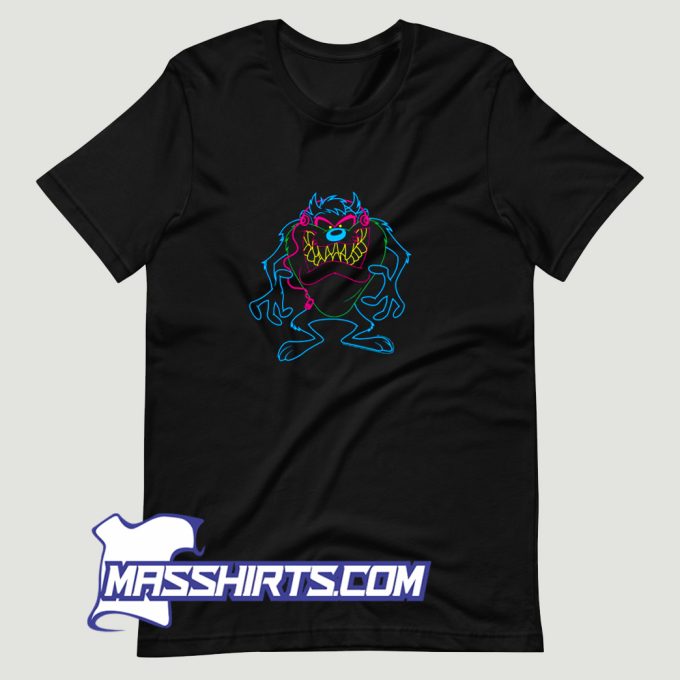 Looney Tunes Taz Neon T Shirt Design