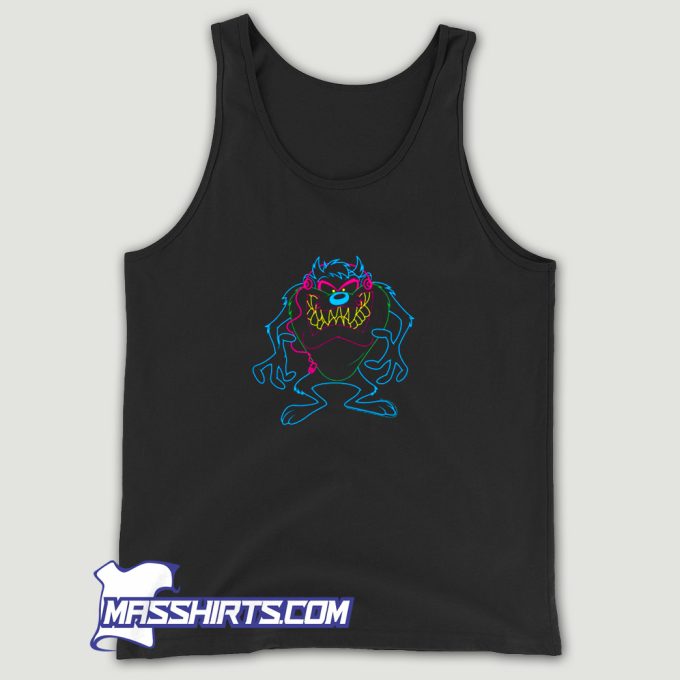 Looney Tunes Taz Neon Tank Top