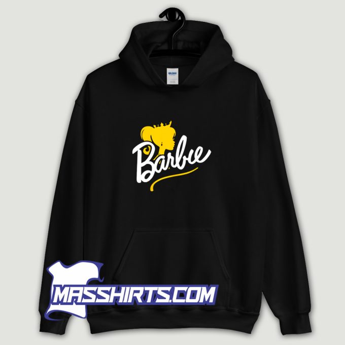 Orange Barbie Silhouette Hoodie Streetwear