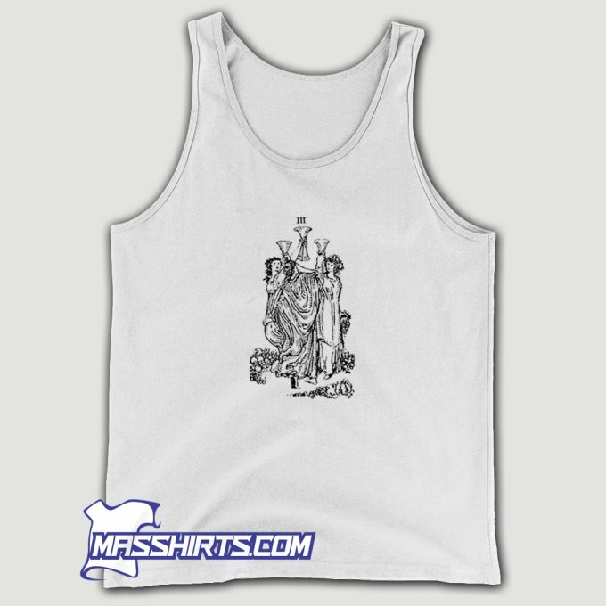 Tarot Card 3 Of Cups Tank Top