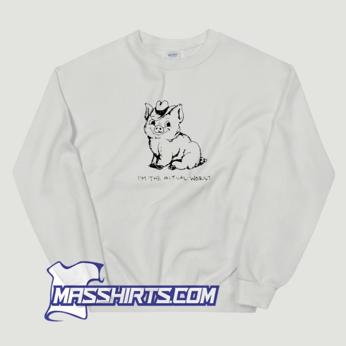 Awesome Cartoon The Actual Worst Sweatshirt