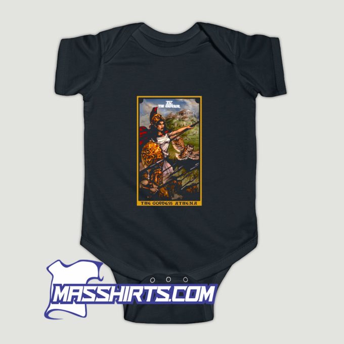 The Goddess Athena The Emperor Tarot Baby Onesie