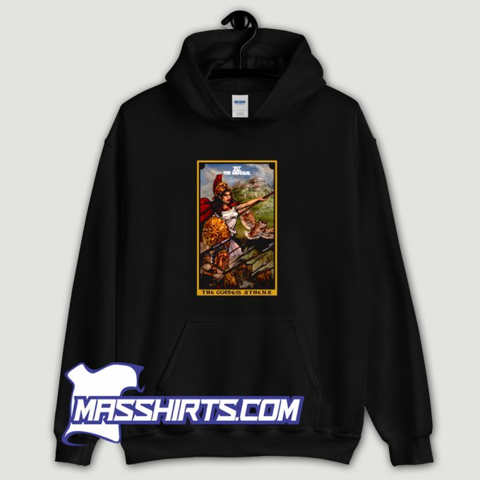 The Goddess Athena The Emperor Tarot Hoodie Streetwear