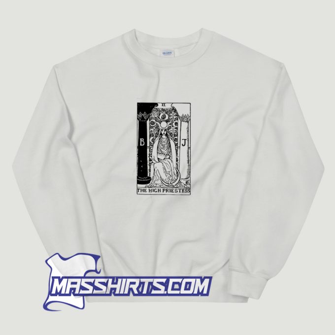 The High Priestess Occult Tarot Card Sweatshirt