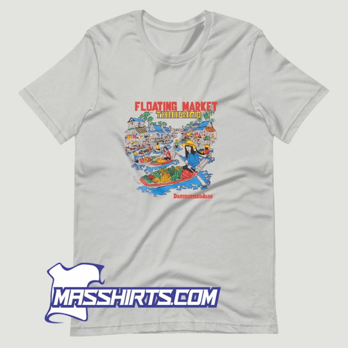 Vintage Floating Market Thailand T Shirt Design