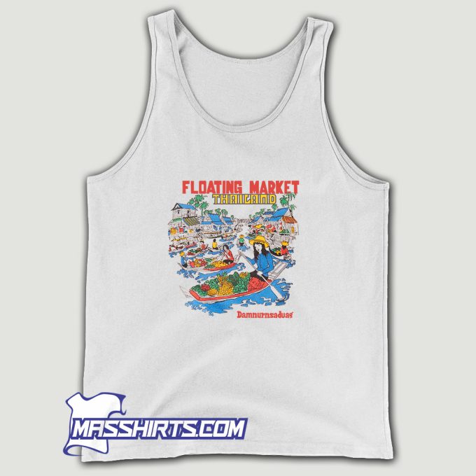 Vintage Floating Market Thailand Tank Top