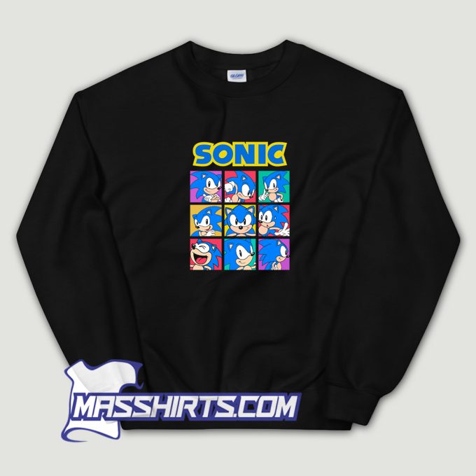 Vintage Sonic Face Sweatshirt