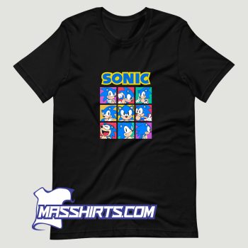 Vintage Sonic Face T Shirt Design