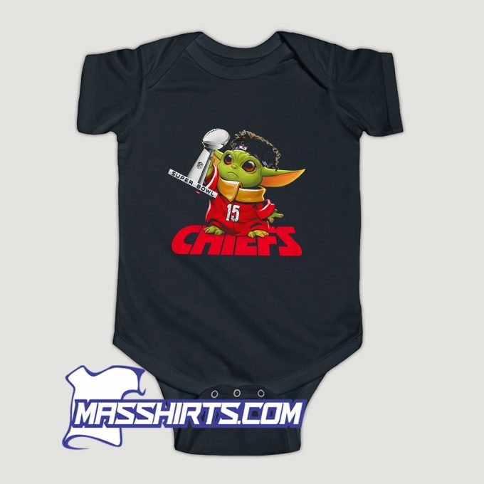 Baby Yoda Kansas City Chiefs Super Bowl Baby Onesie