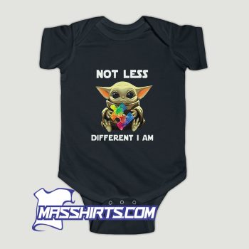 Baby Yoda Not Less Different I Am Baby Onesie