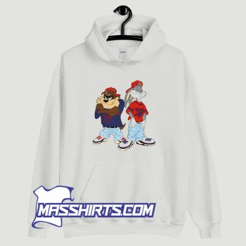 Classic Gangster Taz and Bugs Bunny Hoodie Streetwear