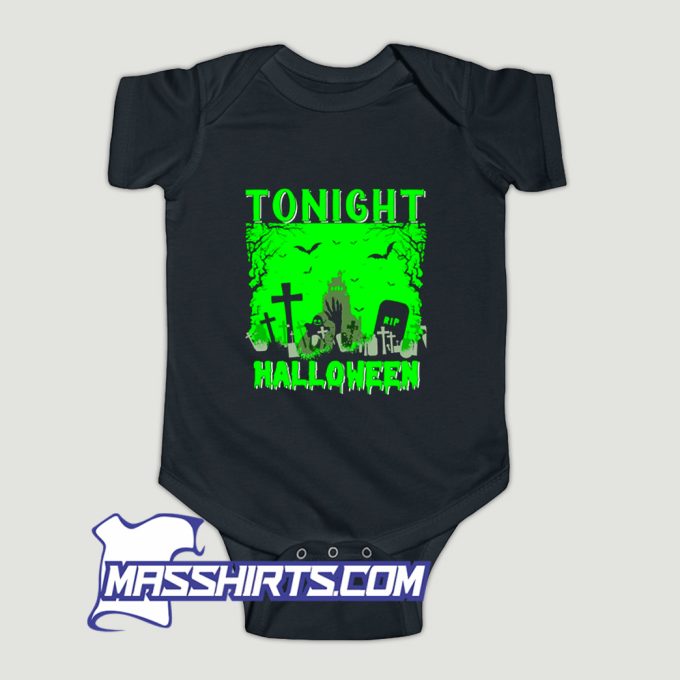 Classic Tonight Halloween Spooky Baby Onesie