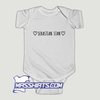 Heart Sebastian Stan Baby Onesie