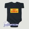 Kennywood Racer Dont Stand Up Baby Onesie