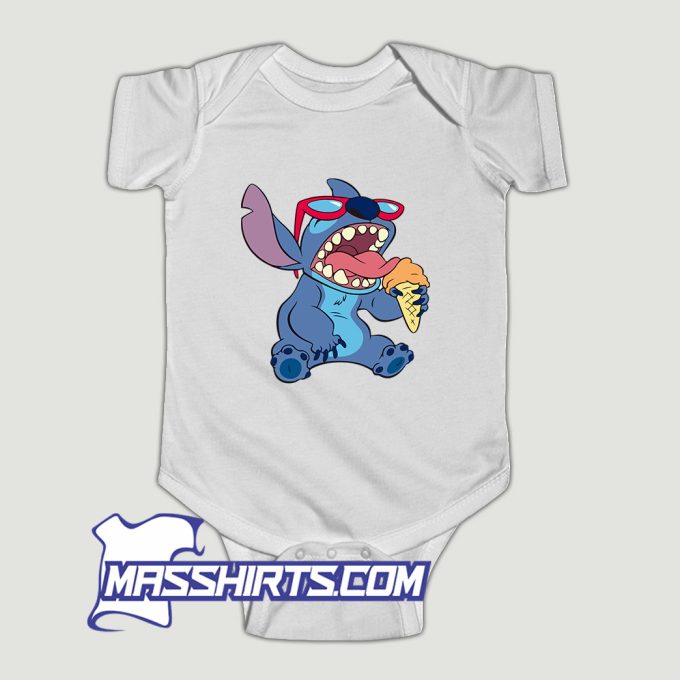 Lilo and Stitch Ice Cream Baby Onesie