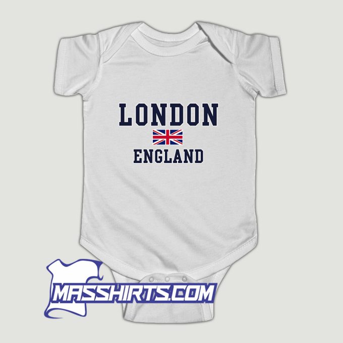 London England Flag Baby Onesie