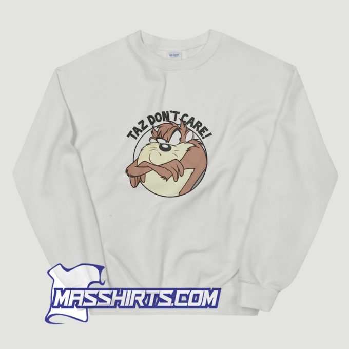 Looney Tunes Taz Dont Care Sweatshirt