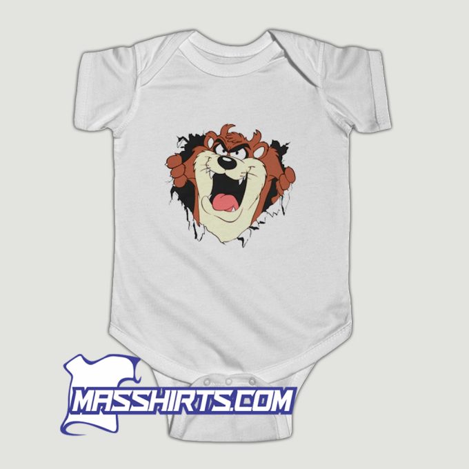 Funny Looney Tunes Taz Rip Through Baby Onesie