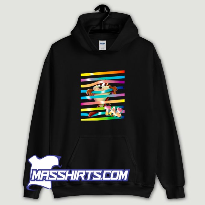 Looney Tunes Taz Stripes Hoodie Streetwear